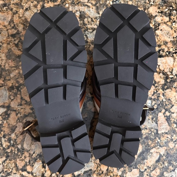 TORY BURCH LUG SOLE SLINGBACK SANDAL LEATHER NAPPA MULTI COLOR - Picture 6 of 10